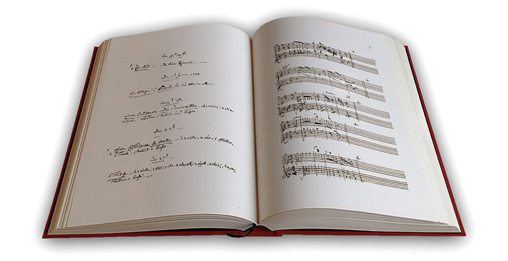 Edition du manuscrit de Mozart